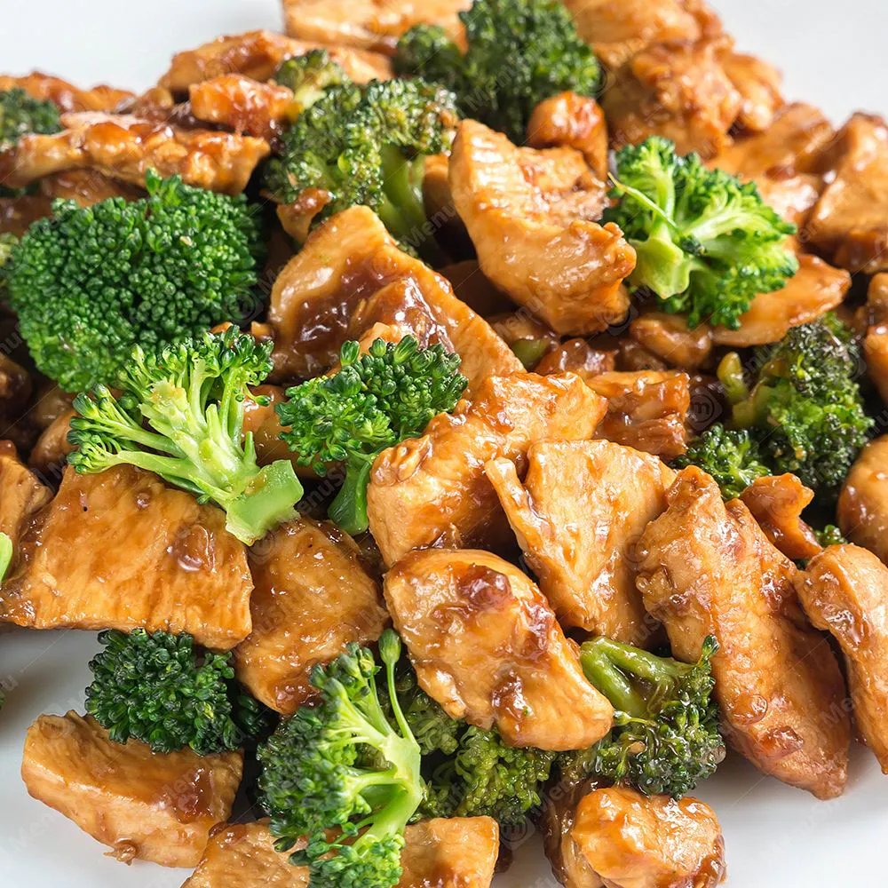 Chicken with broccoli in savory sauce at Asian Palace II, a Chinese Restaurant in Bangor